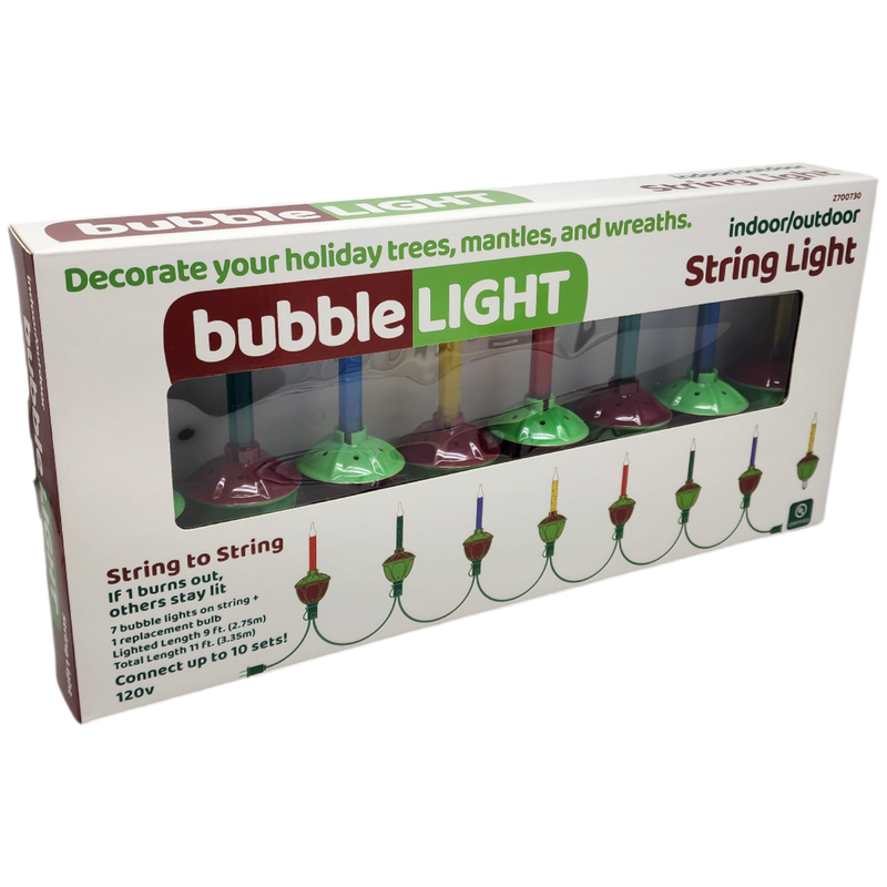 Classic Bubble Light String Light - 7 Light Set