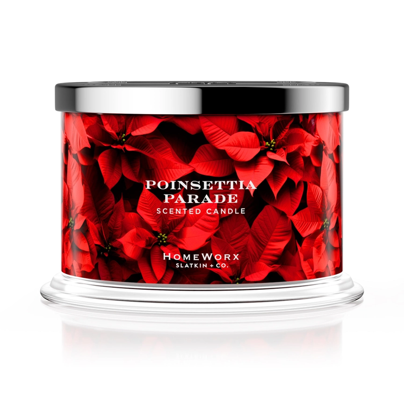 Poinsettia Parade 4-wick Candle