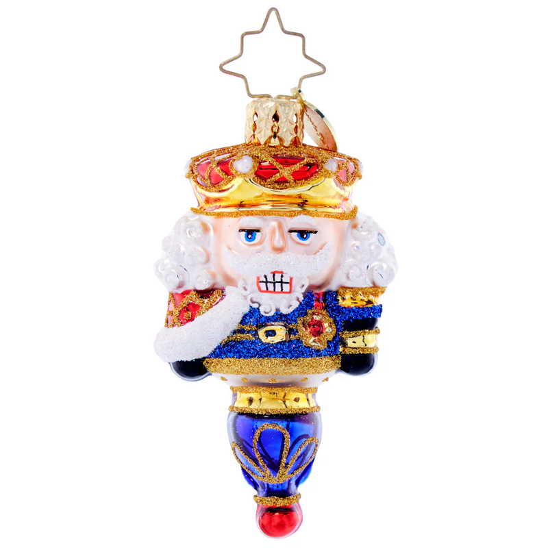 Christopher Radko Little Gem Glass Ornament - Royal Nutcracker