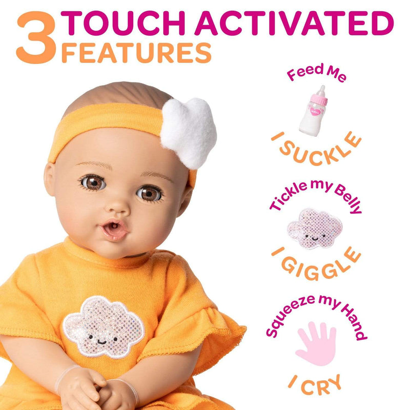 Nurture Time Interactive Baby Doll Clothes And Accessories Set - Sweet Orange