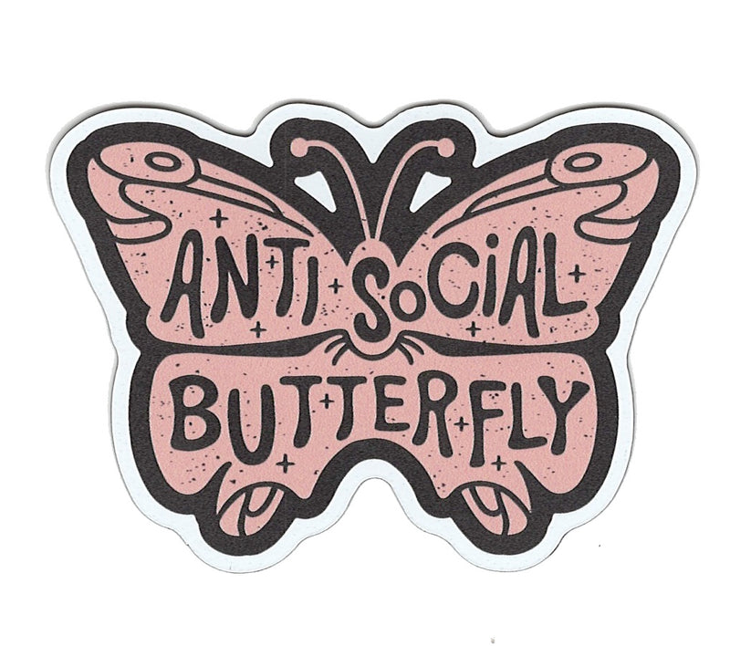 Small Flex Magnet - Anti-Social Butterfly