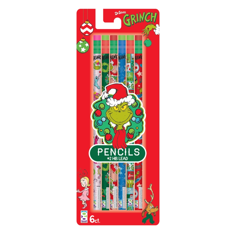 Dr. Seuss - The Grinch Pencils - 6 Pack