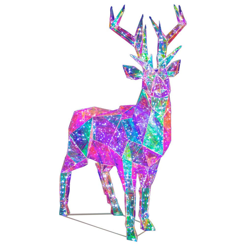 3 Foot LED Multifunction Holographic Reindeer