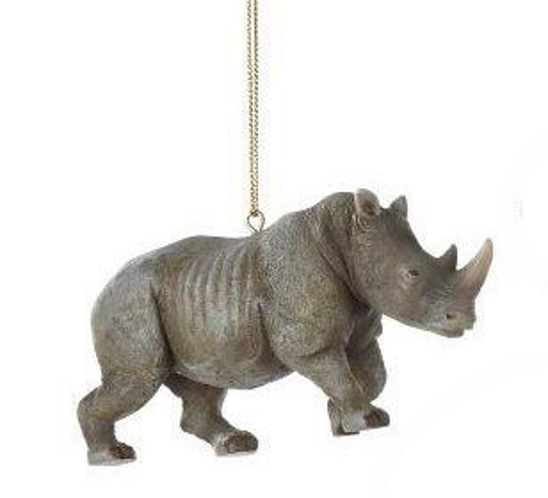 Safari Animal Ornament - Rhino 1 - The Country Christmas Loft