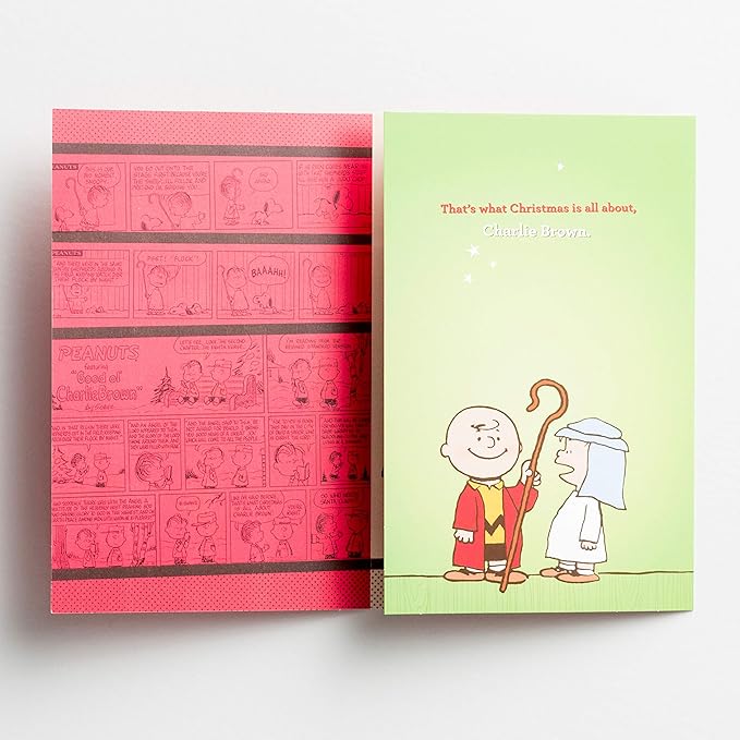 For Unto You a Child is Born, Charlie Brown Christmas Card - 18 Cards