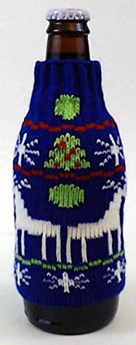 Uncle Bob's Ugly Sweater Beer Bottle Covers - Dark Blue