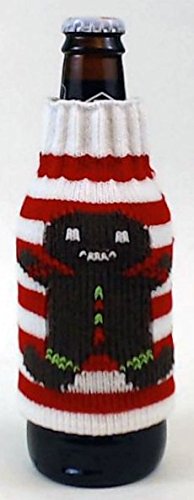 Uncle Bob's Ugly Sweater Beer Bottle Covers - Gingerbread Man