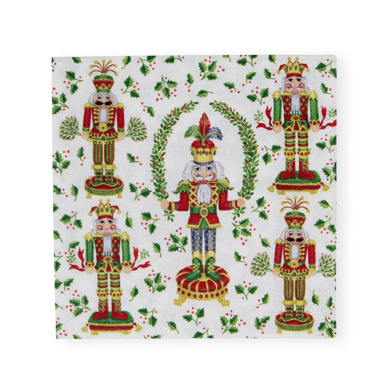 Nutcracker Christmas Cocktail Napkins - 20 Per Package