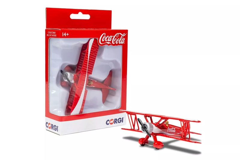 Coca-Cola Stearman Plane Diecast Replica