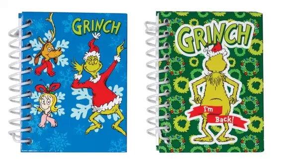 Dr. Seuss - The Grinch Spiral Notebook 2 Pack - Style