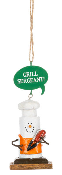 Smores Ornament - GRILL SERGEANT!