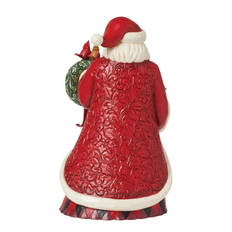 Highland Glen Collection Santa with Bird House Figurine