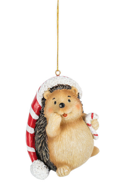 Christmas Hedgehog Ornament -