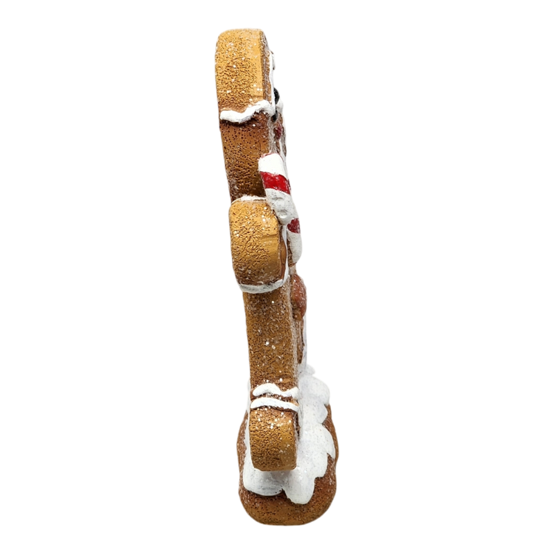 Gingerbread Cookie Figurine - Candy Cane Boy