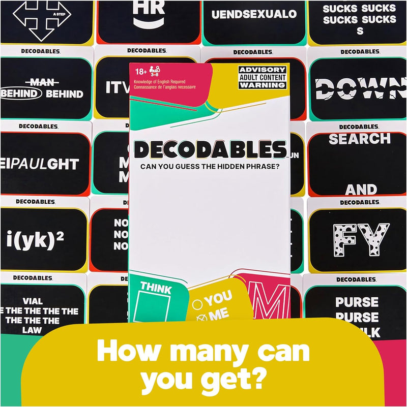 Decodables - Can You Guess The Hidden Phrase -  A Hysterical Adult Party Game