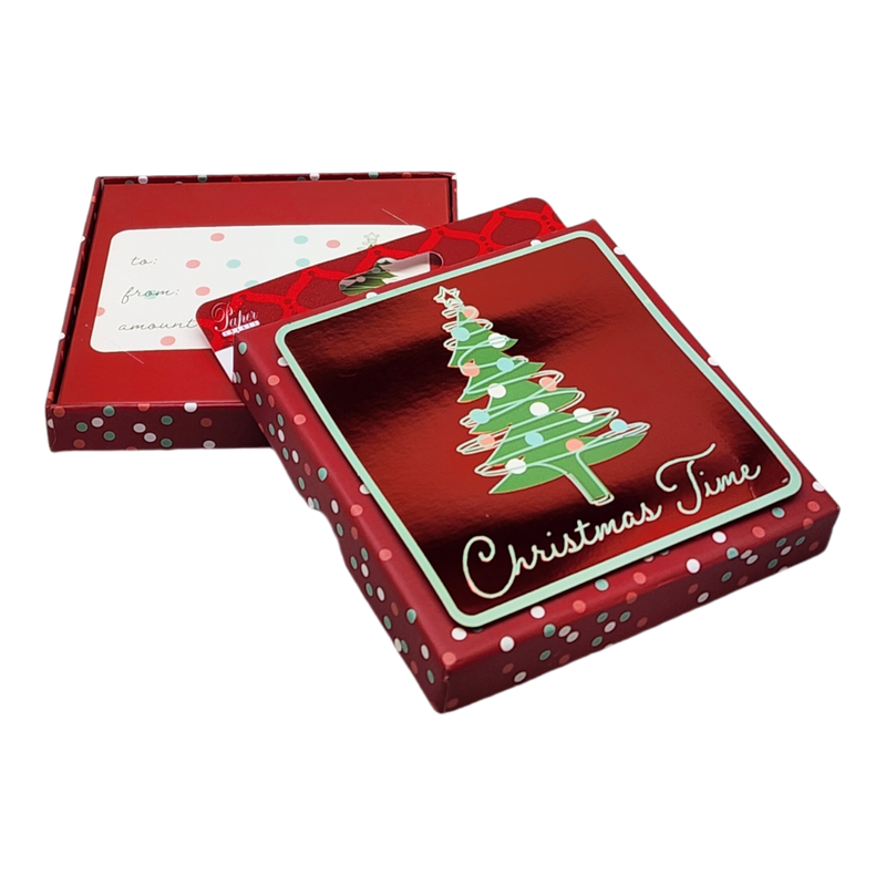 Gift Card Box - Square - Christmas Time Tree