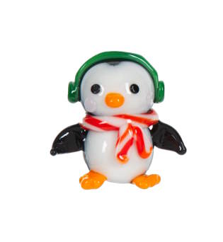 The Most Waddle-ful Time of the Year - Glass Penguin Charm