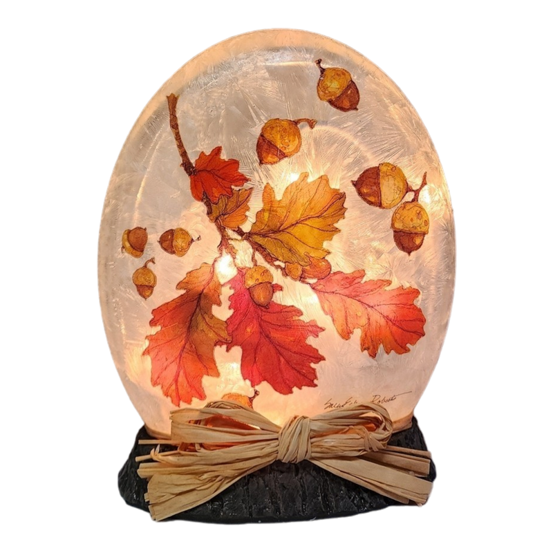 Falling Leaves Lighted Orb