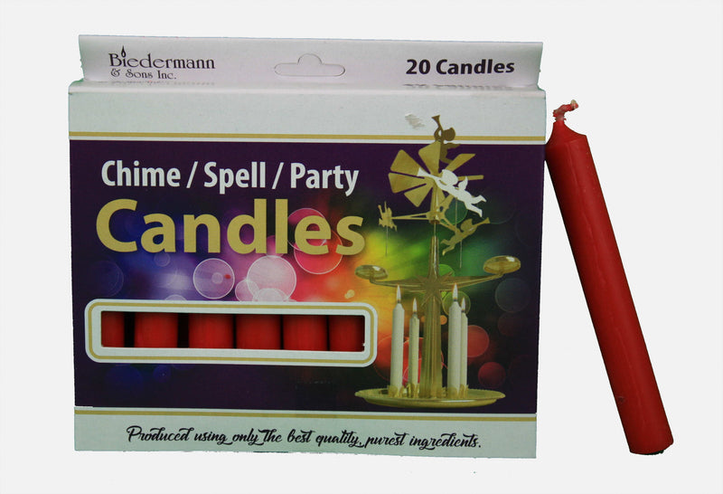 Chime Or Tree Candles 20-Count Box - Red