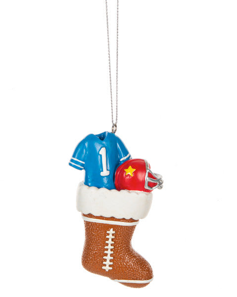 Stocking filled with Sports Ornament - Football