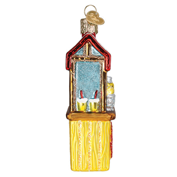 Lemonade Stand Glass Ornament