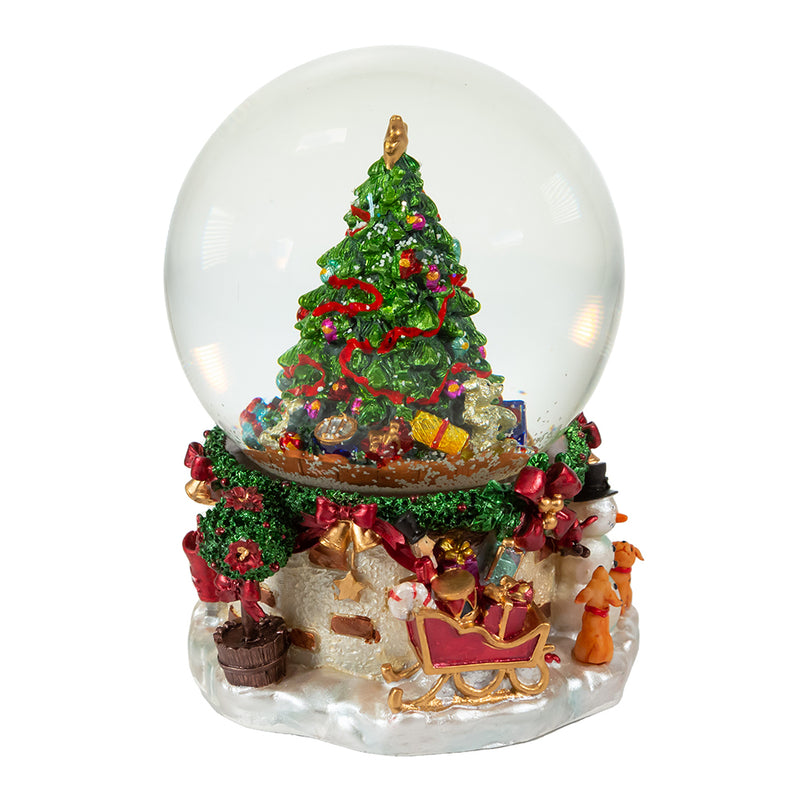 120MM Musical Christmas Tree Water Globe