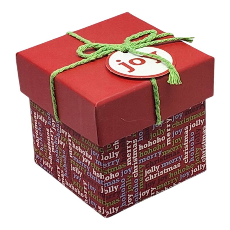 Gift Box Cube for Gift Cards - 3" x 3" -  Joy Present Stack