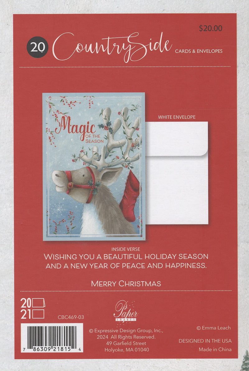 Countryside Christmas Boxed Cards - Set of 20 - Magic of the Season