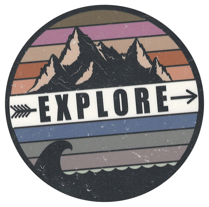 Sip Sip Hooray Coaster -  Explore With Arrow and Mountain