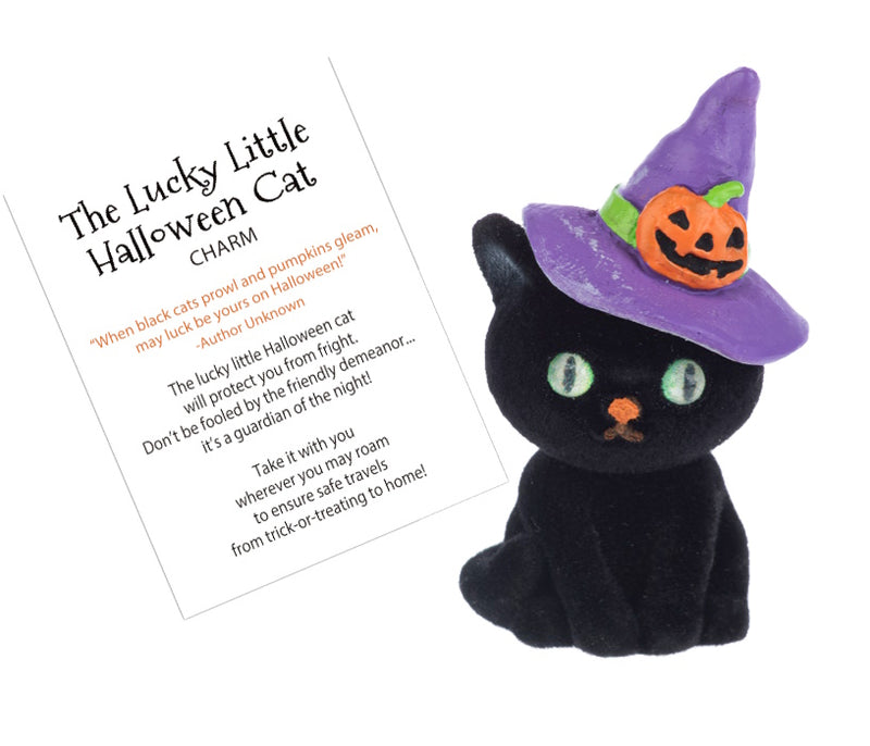 The Lucky Little Halloween Cat Charm