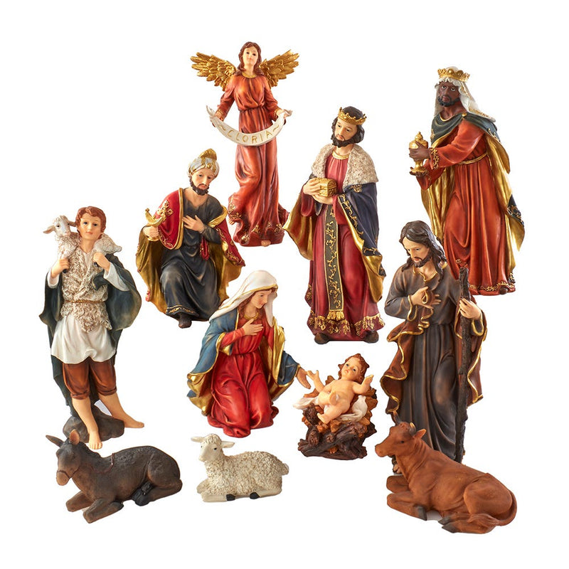 18" Nativity Table Piece - 11 Piece Set