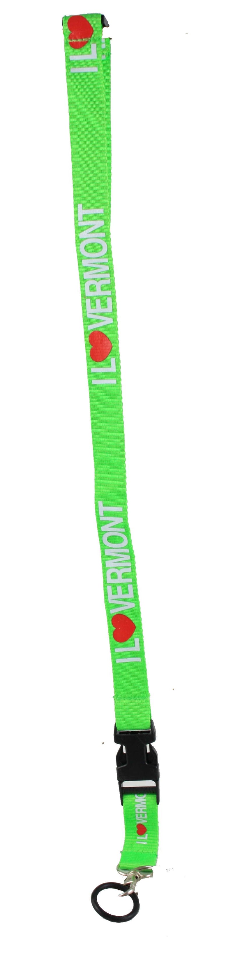 I Love Vermont Lanyard - Green