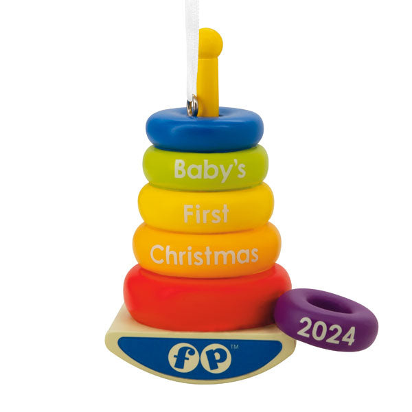 Mattel Fisher Price Baby's First Stacker Dated Ornament