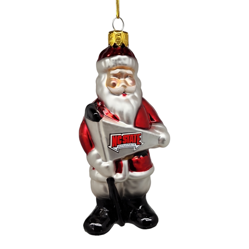 NC State Santa Claus Ornament