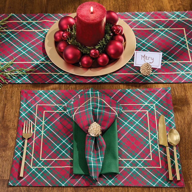 Patricia Heaton Home Saint Nicholas Tartan Napkin