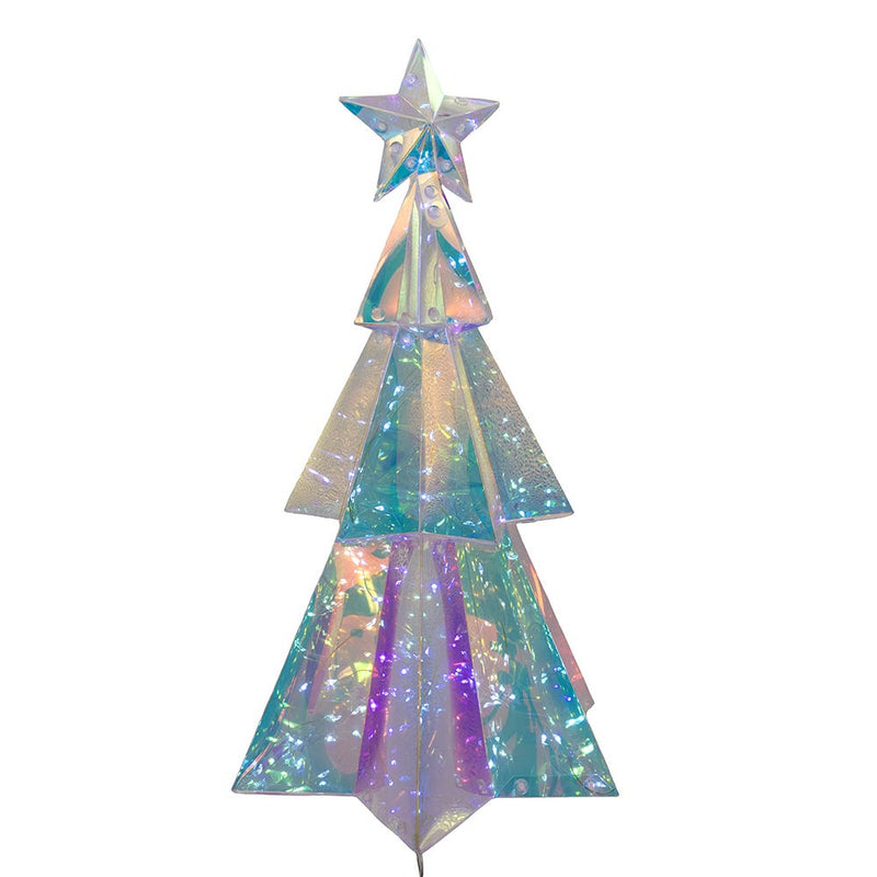 LED Holographic Christmas Tree - 15 Inch - Battery Operated