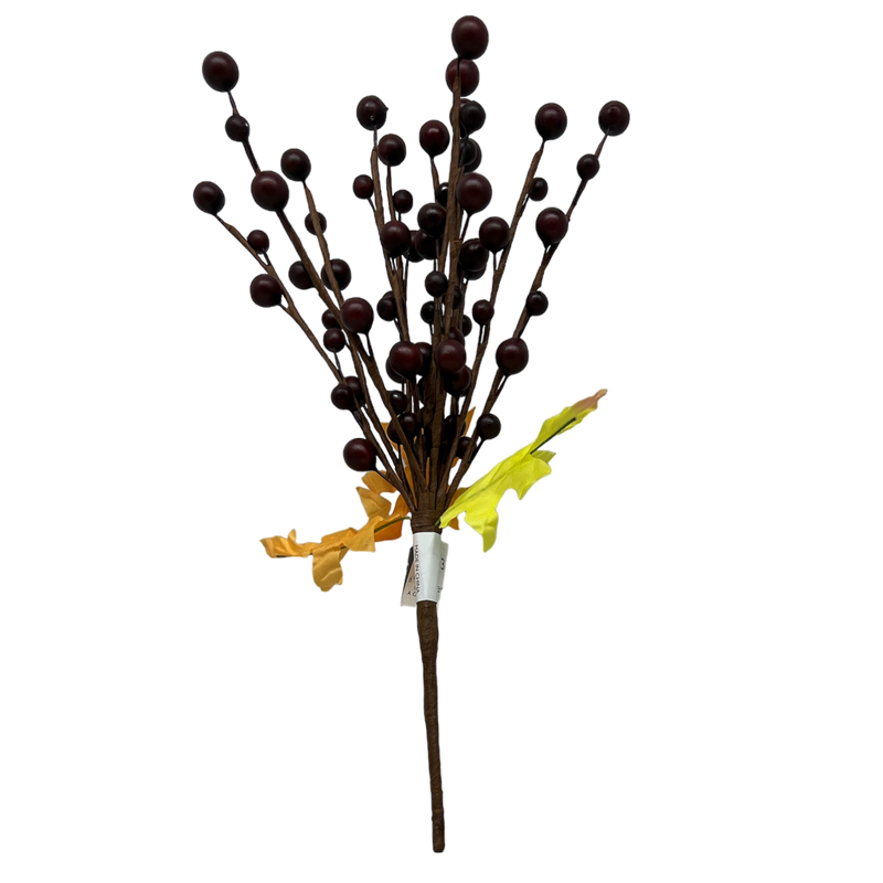 Berry Spray  With Autumn Leaves 10  Inch