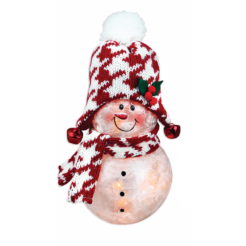 Get Your Merry On Lit Snowman - Knit Hat