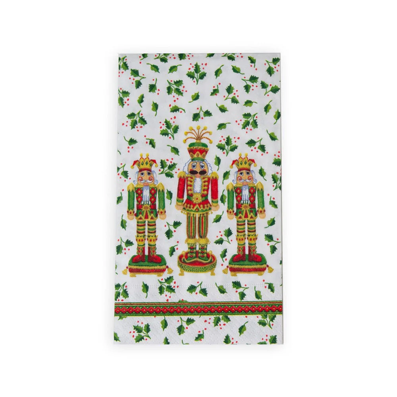 Nutcracker Christmas Guest Towel Napkins - 15 Per Package