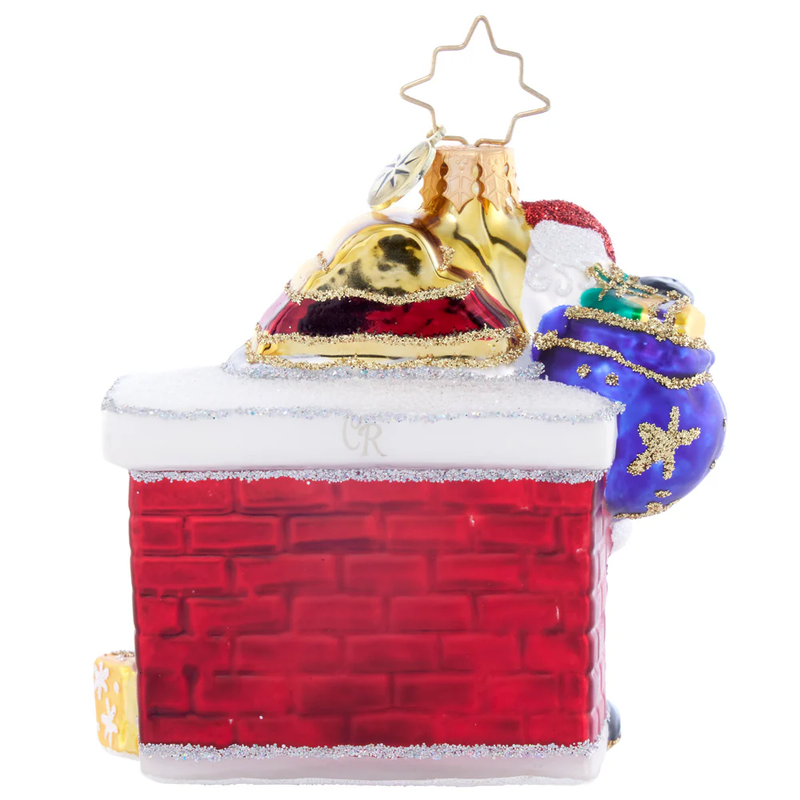 Christopher Radko Little Gem Glass Ornament - Nice List Santa