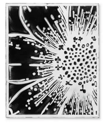 Black & White Metal Wall Art -