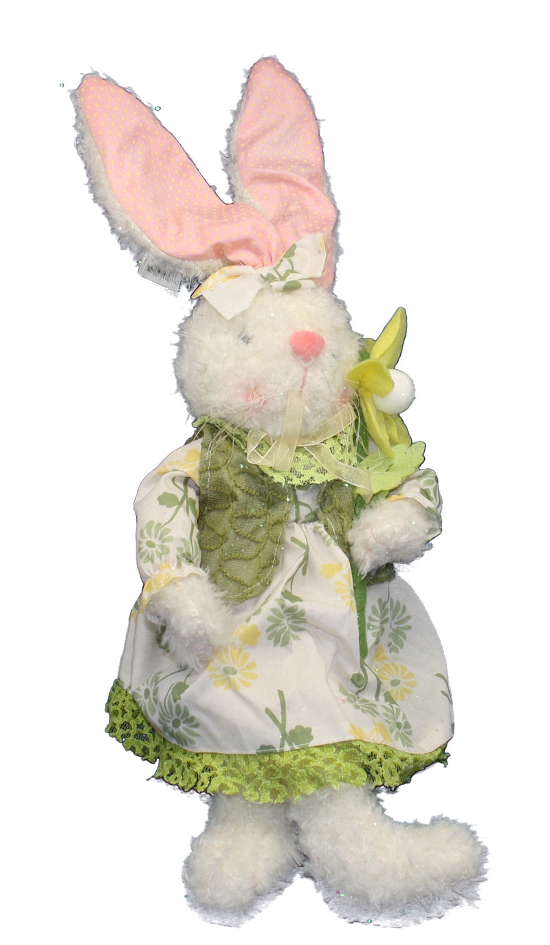 18'' Fabric Sitting Bunny Figure - - The Country Christmas Loft