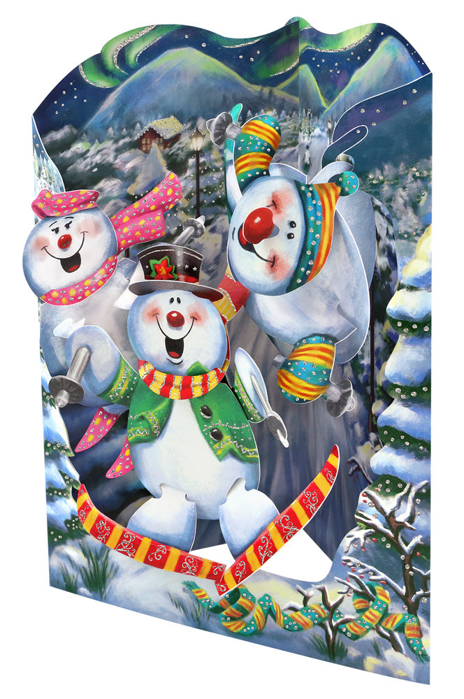 Snowman  Swing Card - The Country Christmas Loft