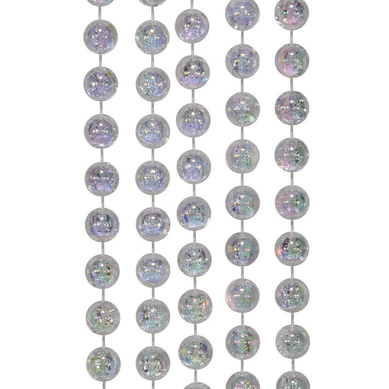 Clear Iridescent Bead Garland - 15 Feet - The Country Christmas Loft