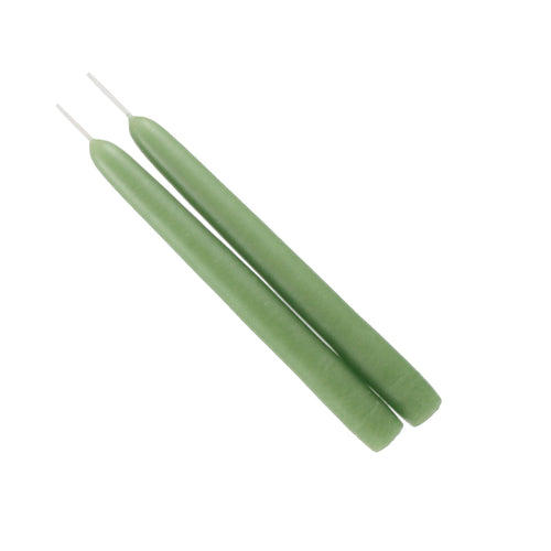 Mole Hollow Taper Pair (Misty Green)  - - The Country Christmas Loft