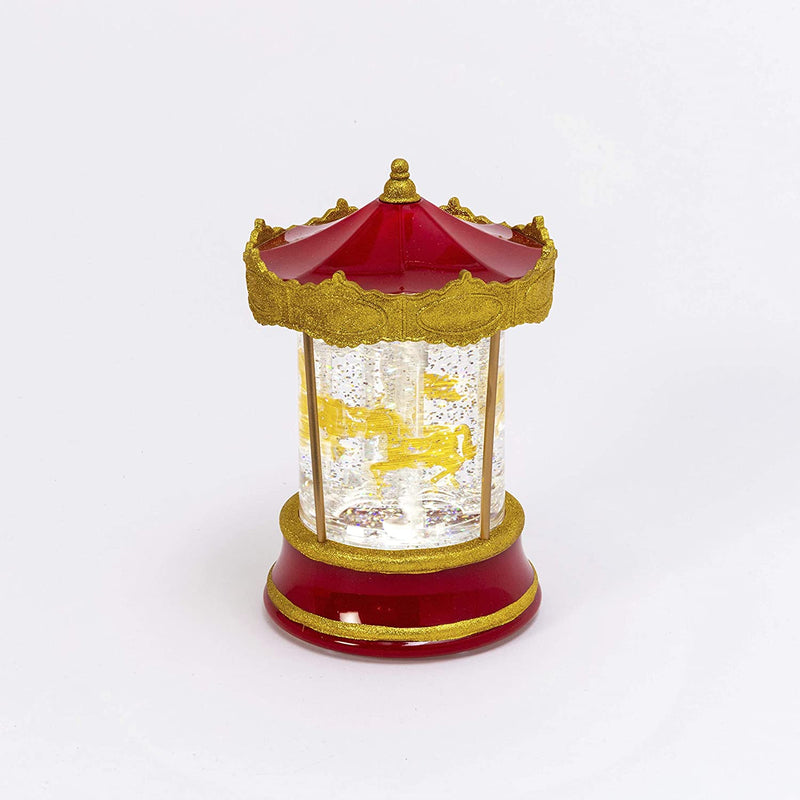 Carousel Water Globe Lantern - The Country Christmas Loft