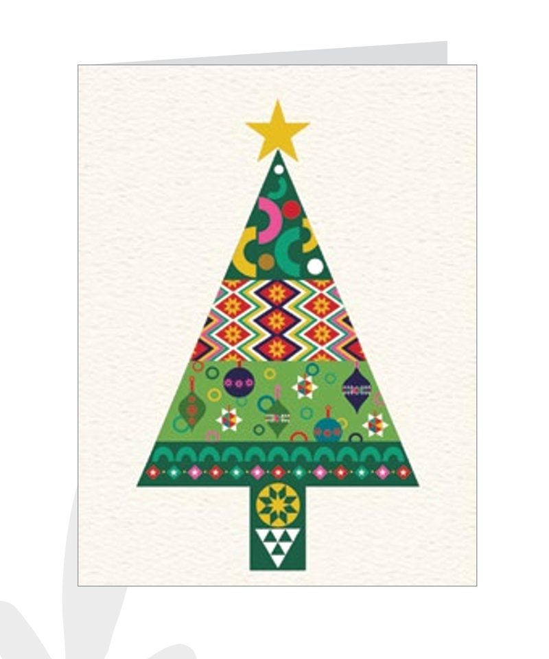 Petite 20 Piece Boxed Cards - Colorful Tree - The Country Christmas Loft