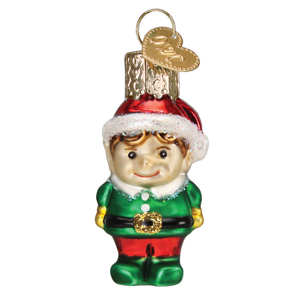 Gumdrop Mini Elf Glass Ornament - The Country Christmas Loft