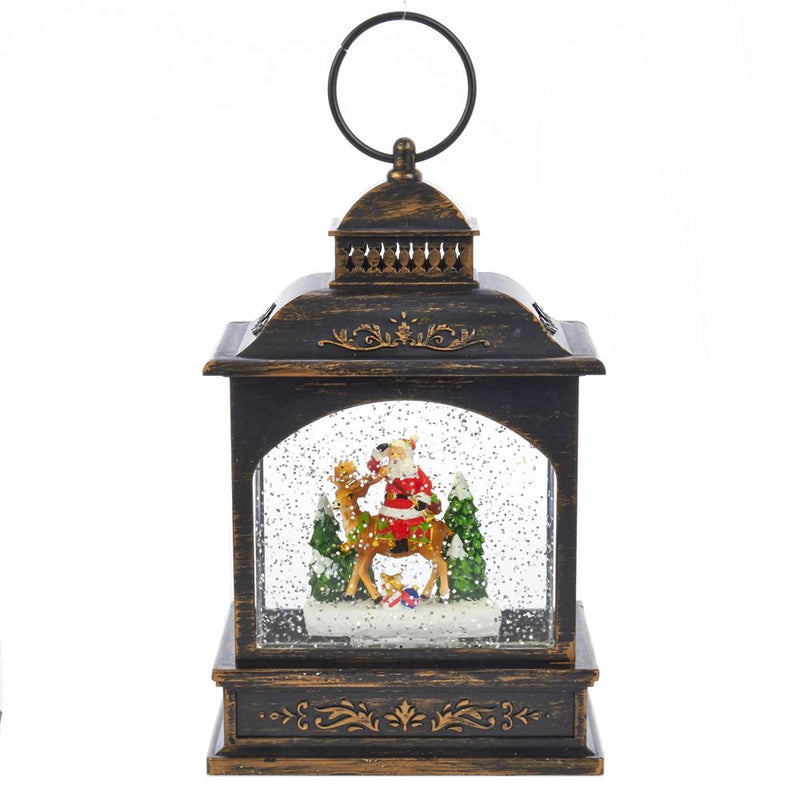 Santa LED Lantern With Motion - The Country Christmas Loft