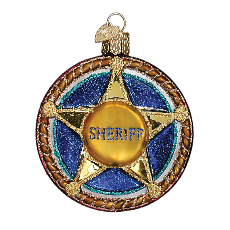 Old World Christmas Sherrif Badge - The Country Christmas Loft